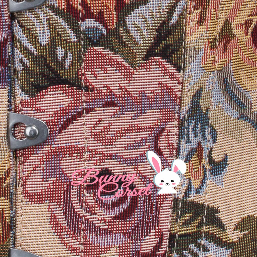 Vintage Curvy Korsett beige