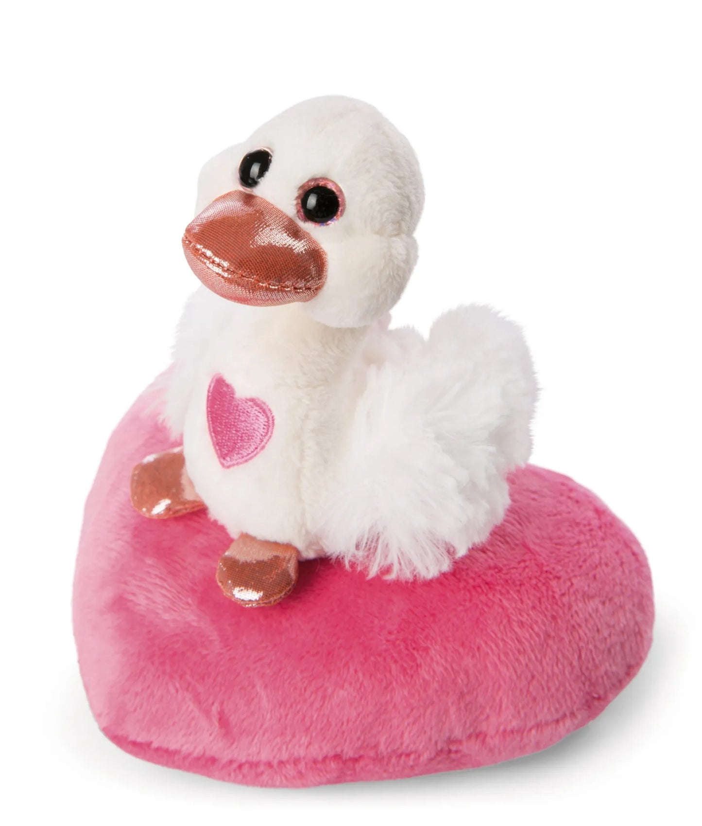 Nici Kuscheltier Love Classic, Schwan weiß auf Herz 10 cm