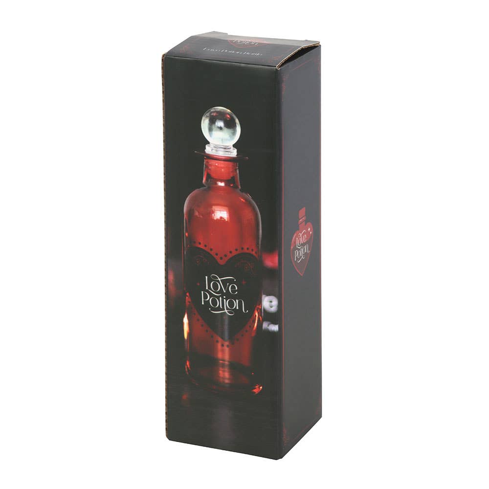 Dekorative Liebestrankflasche aus Glas