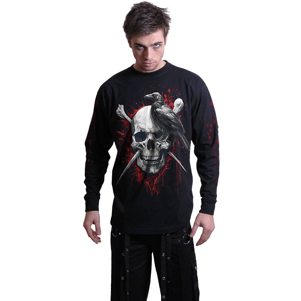 Spiral Longsleeve Langarmshirt "Dead Raven" Herren