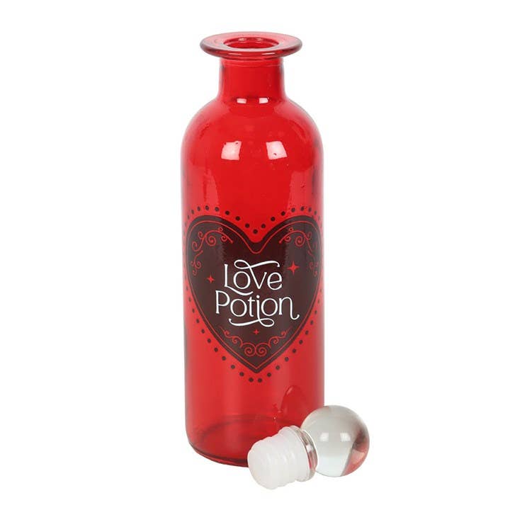 Dekorative Liebestrankflasche aus Glas