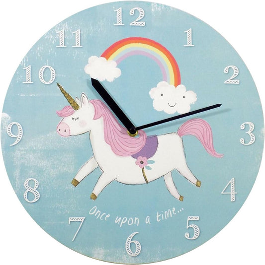 Wanduhr Regenbogen Einhorn Unicorn