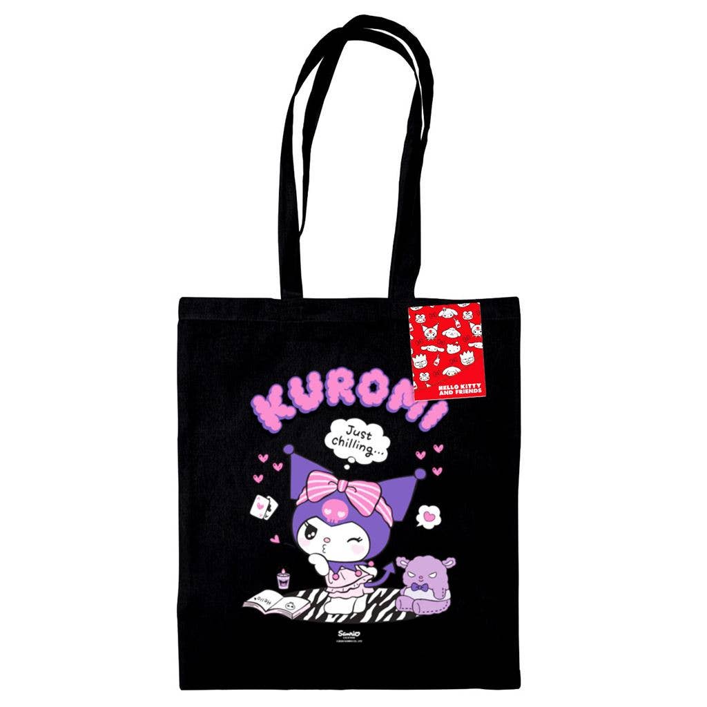 Kuromi schwarze Tragetasche Anime Stofftasche