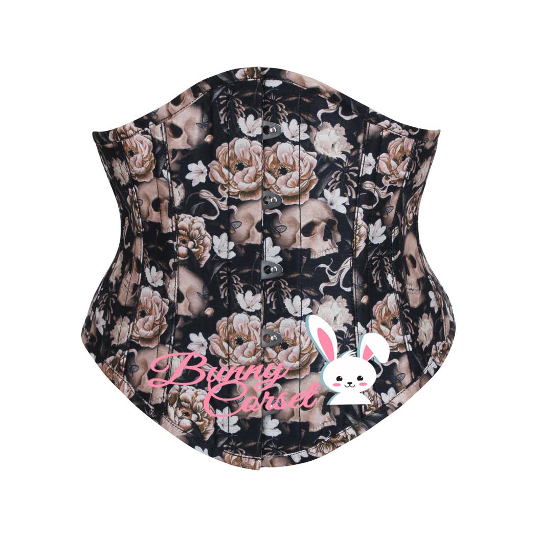 Skull Underbust Waspie Korsett