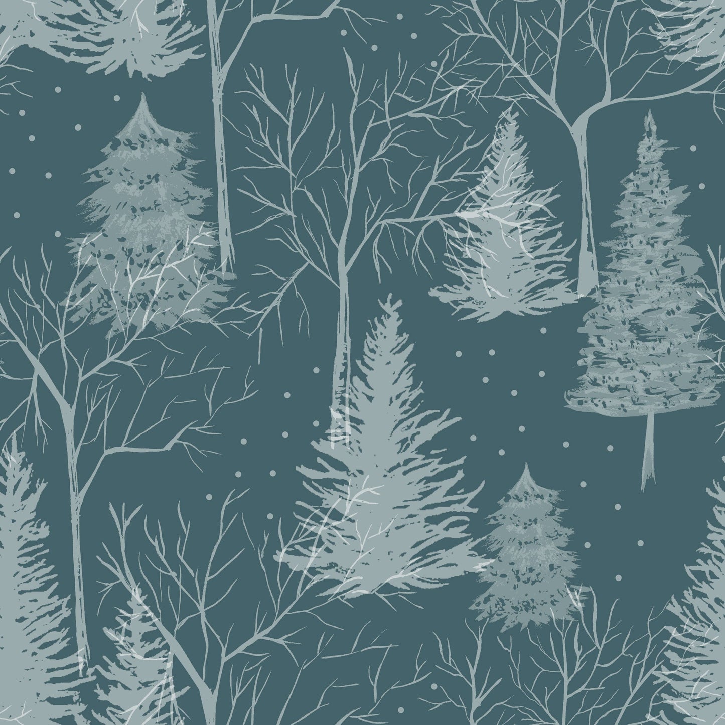 Arcticus Bettwäsche Waldtiere im Winter Wendebettwäsche vintage