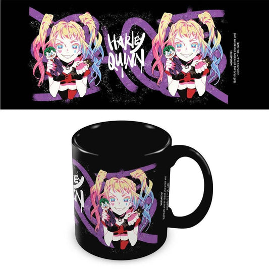 Batman (Harley Quinn Zöpfe) Schwarze Tasse 315 ml