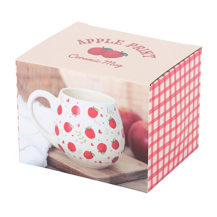Vintage Apfel Print Fassbecher