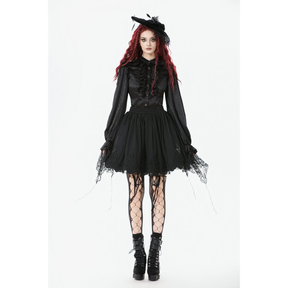 Gothic romantischer "Shadow Rose" Petticoat Dark in Love