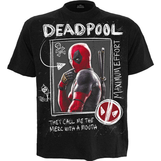 DEADPOOL - WOLVERINE SKETCHES - T-Shirt Schwarz