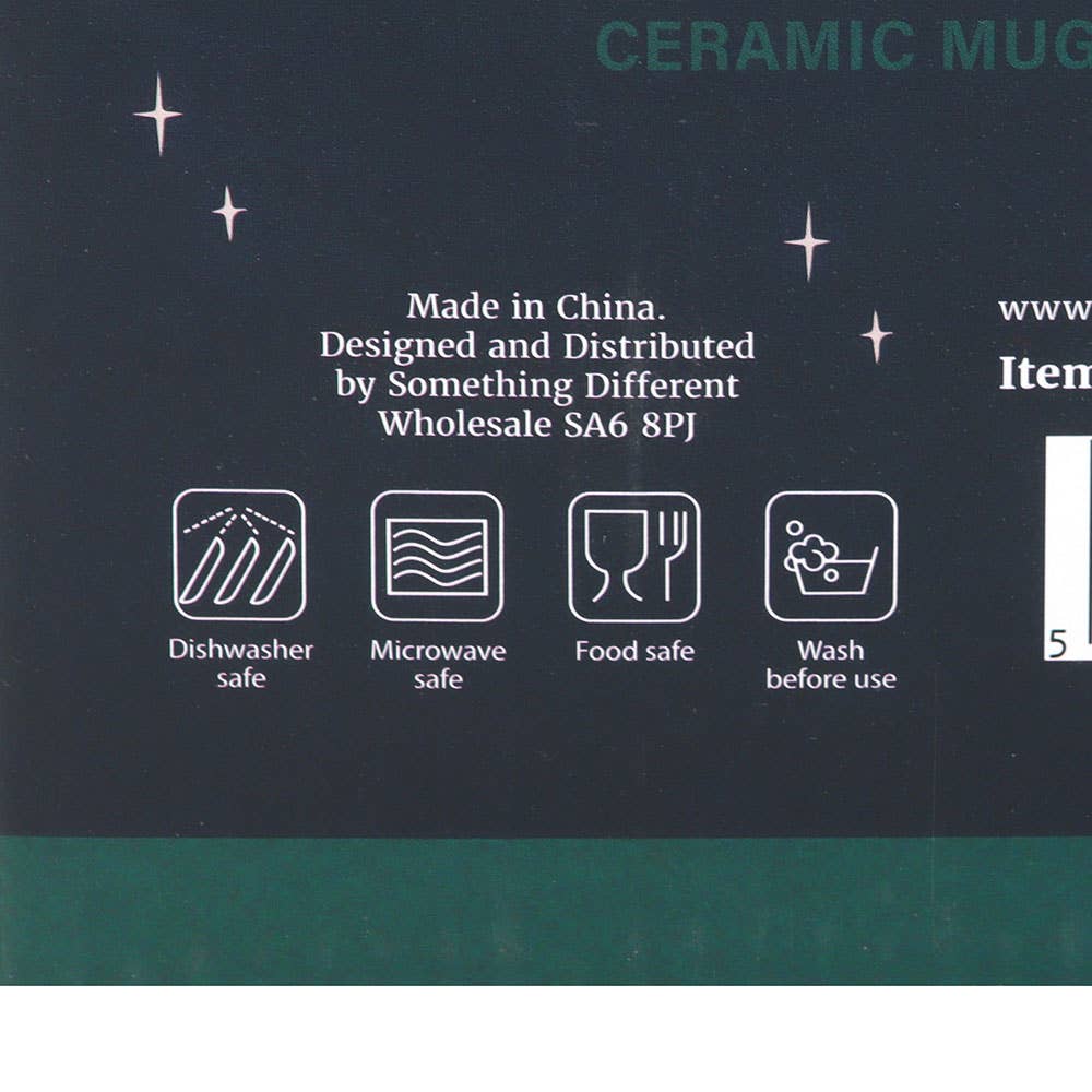 Tasse mit Gnome Sweet Gnome-Aufdruck Fliegenpilz 350ml