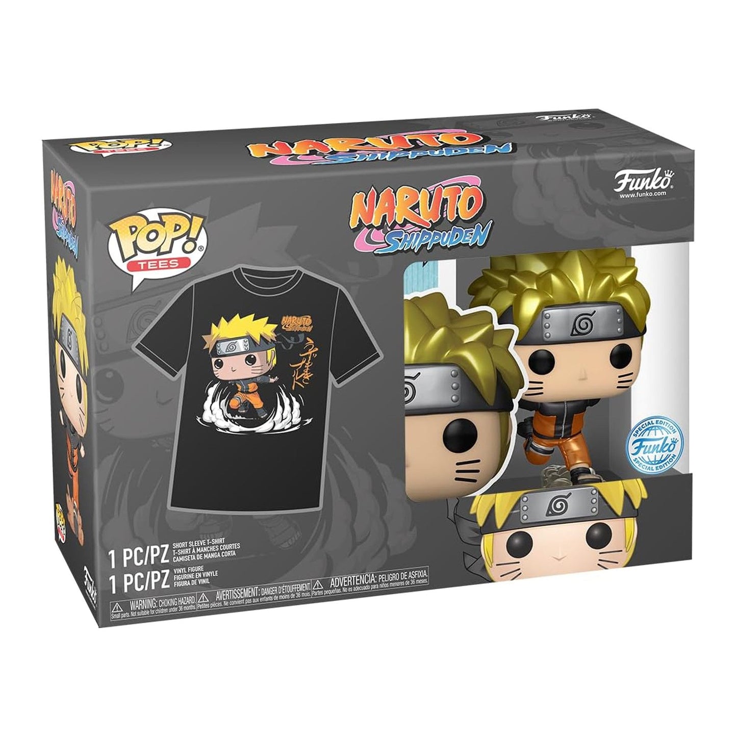 Disney POP! & Tee Vinyl Figur & T-Shirt Naruto Größe M