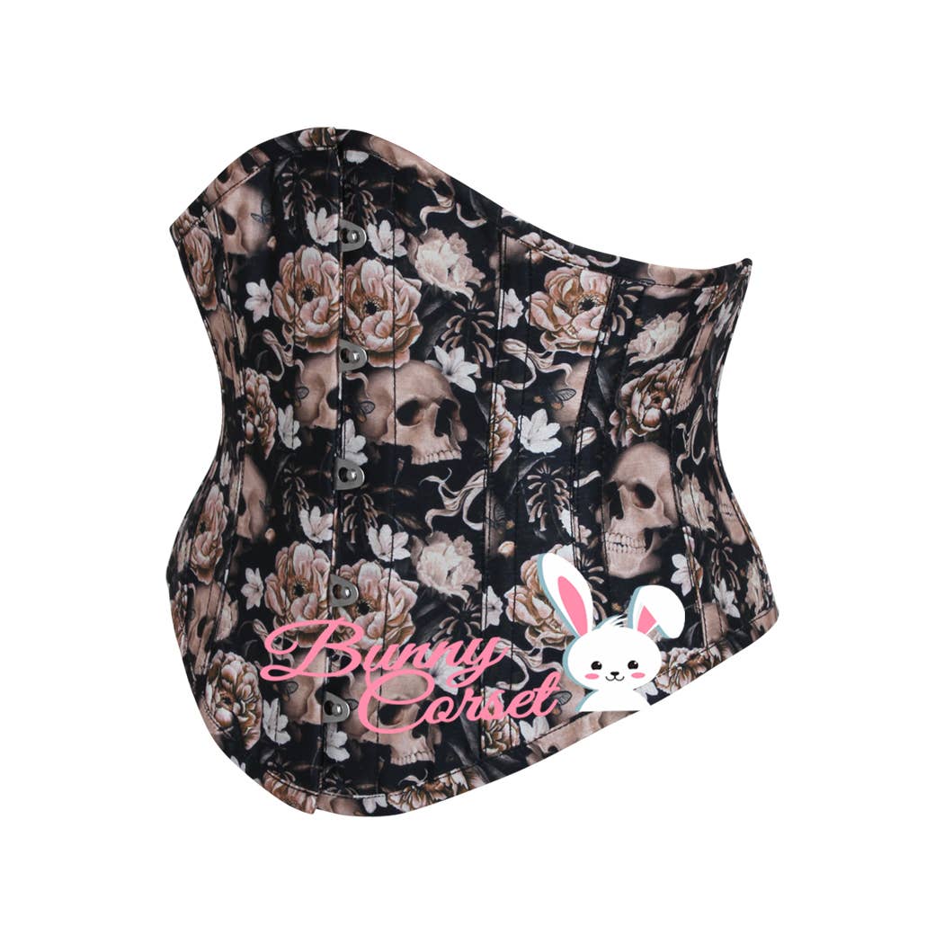 Skull Underbust Waspie Korsett