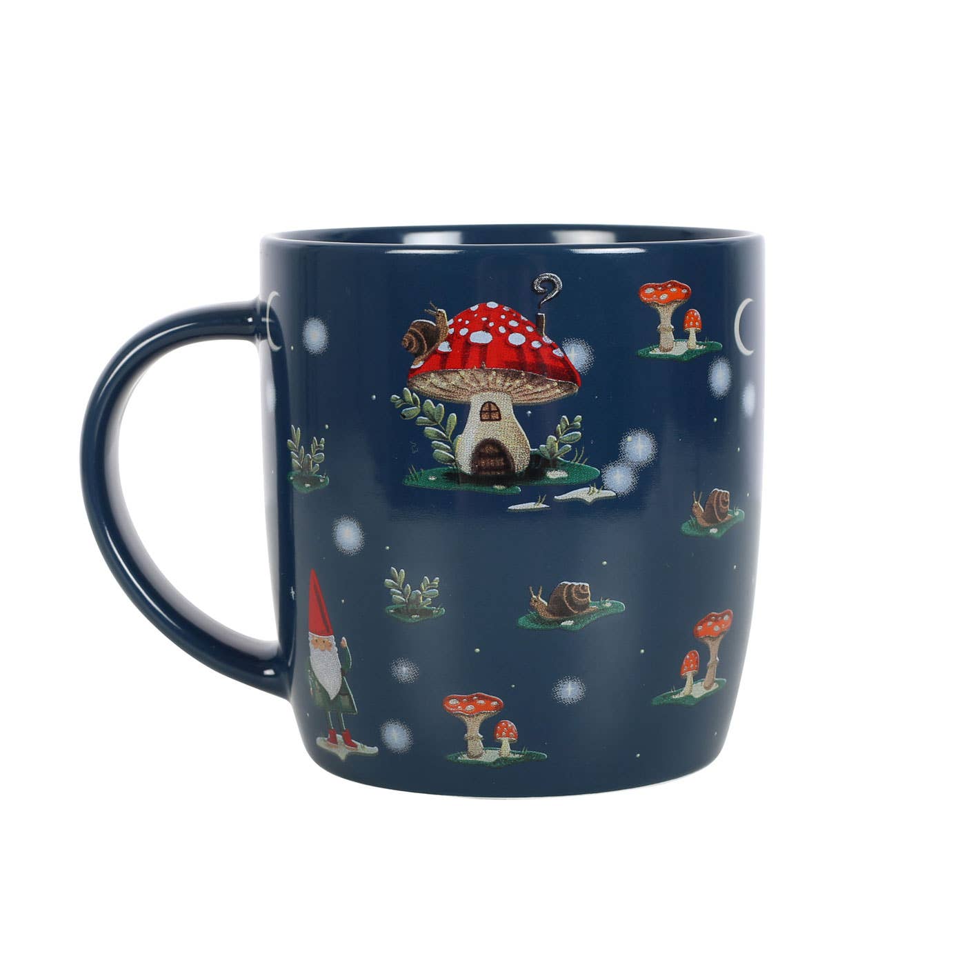Tasse mit Gnome Sweet Gnome-Aufdruck Fliegenpilz 350ml