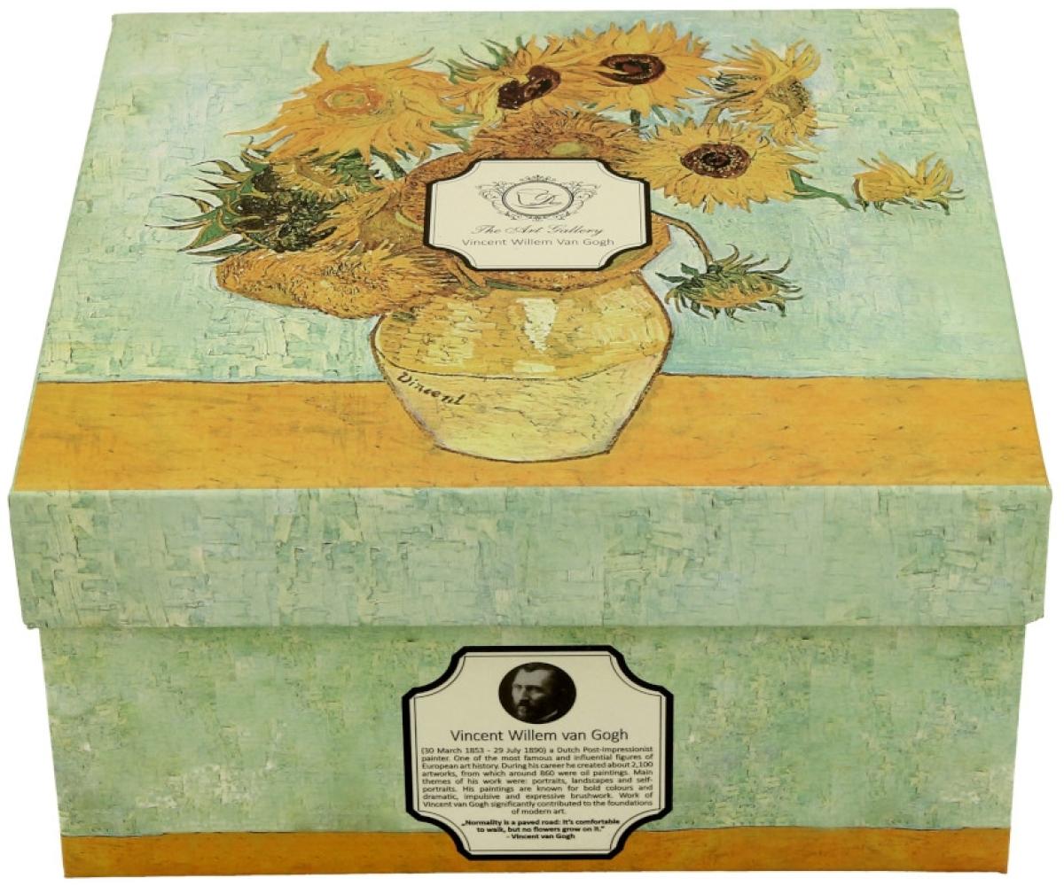 Vintage Duo Tasse mit Untertasse von Gogh Sonnenblumen