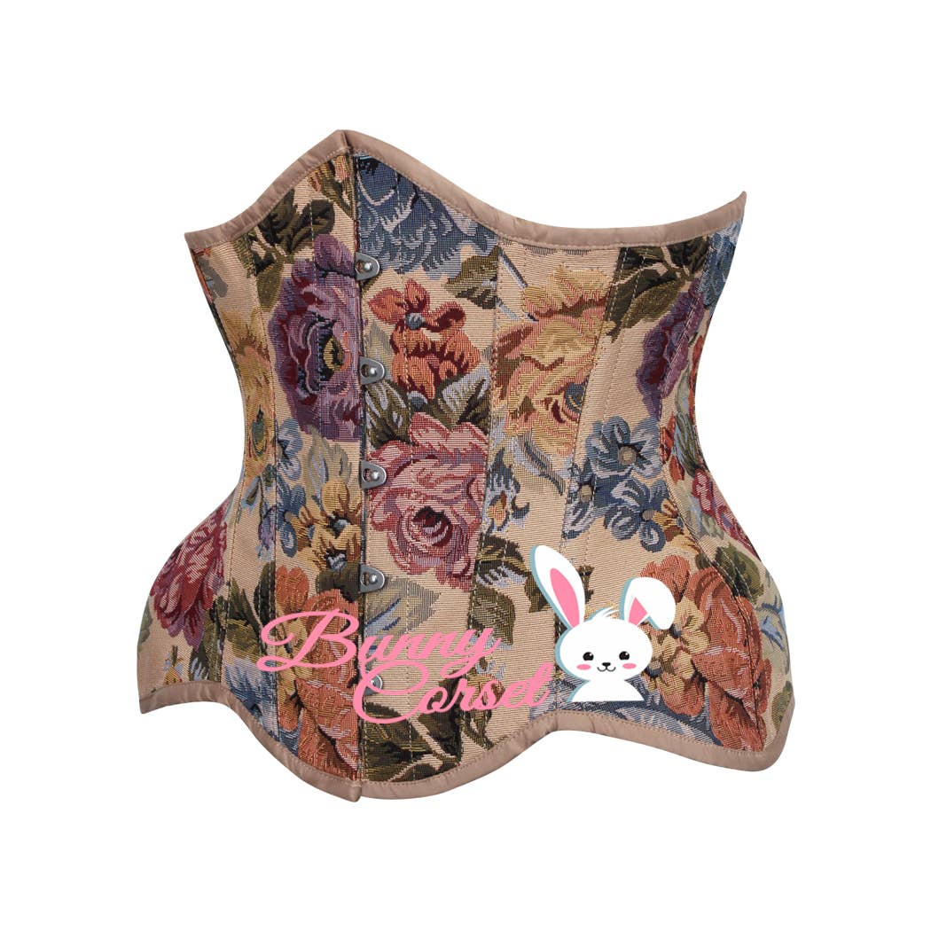 Vintage Curvy Korsett beige