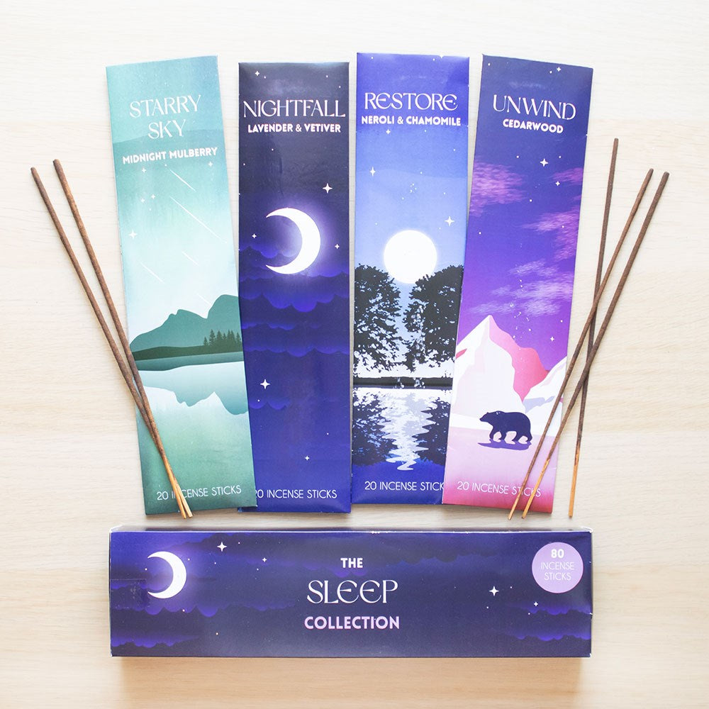 Räucherstäbchen Geschenkset "The Sleep Collection" 4 Pack.