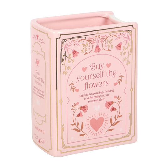 Romantisch vintage Vase in Buchfom "The Book Club" Pink Love