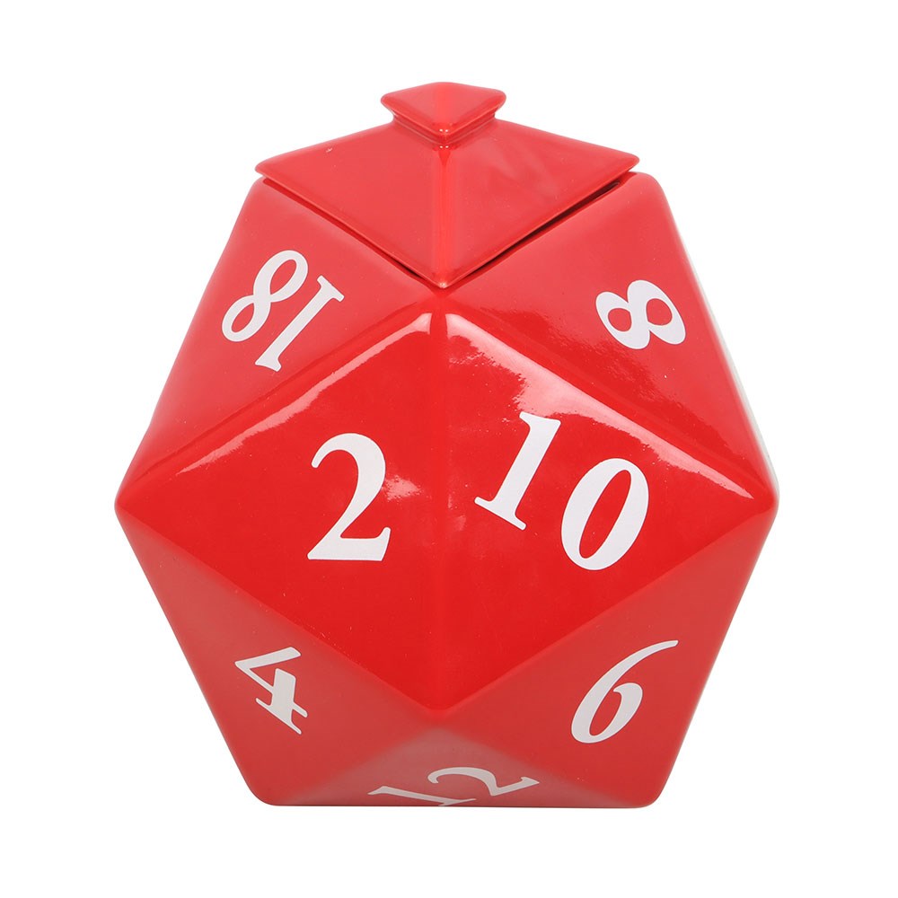 Rollenspieler D20 Würfel Gaming Duftlampe in rot in 3D