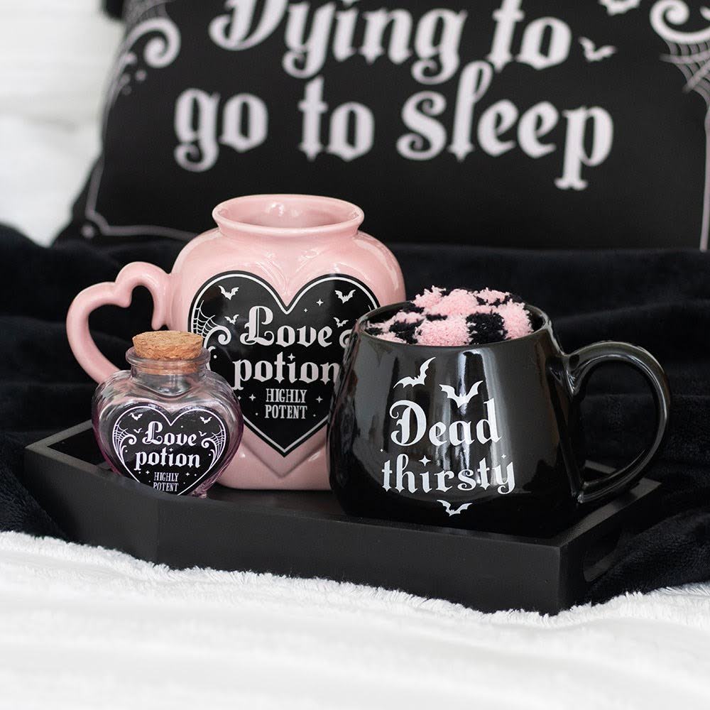 Cute Love Position Tasse Becher in Herzform 350 ml rosa