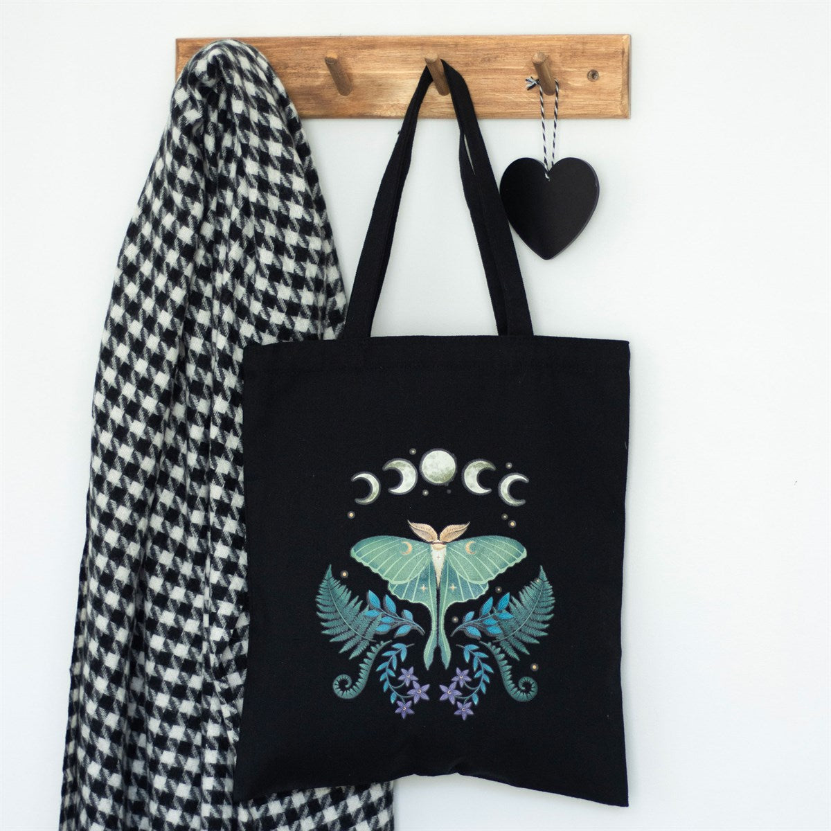Gothic Stofftasche Luna Moth