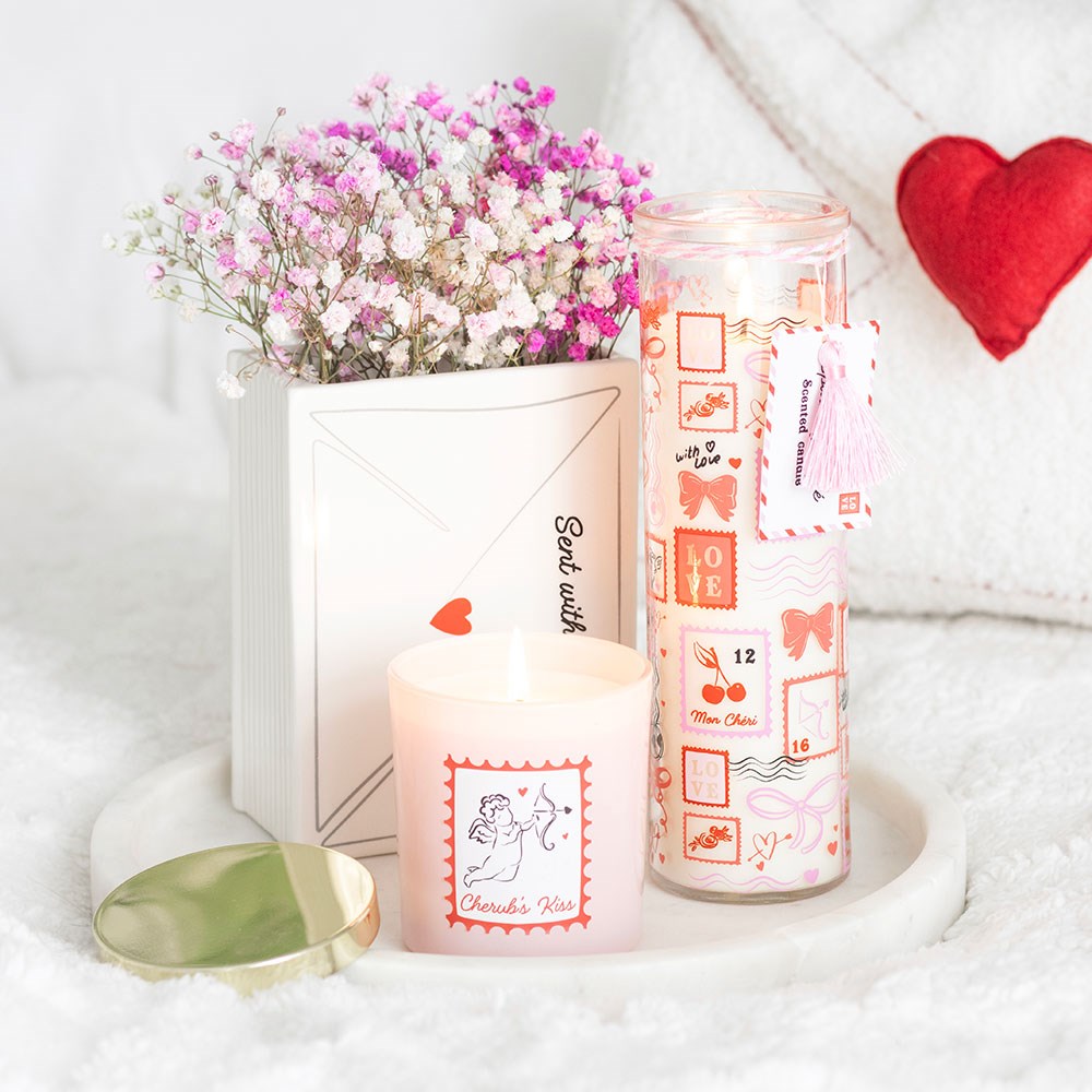 Romantisch vintage Vase Liebesbrief Geschenk Valentinstag