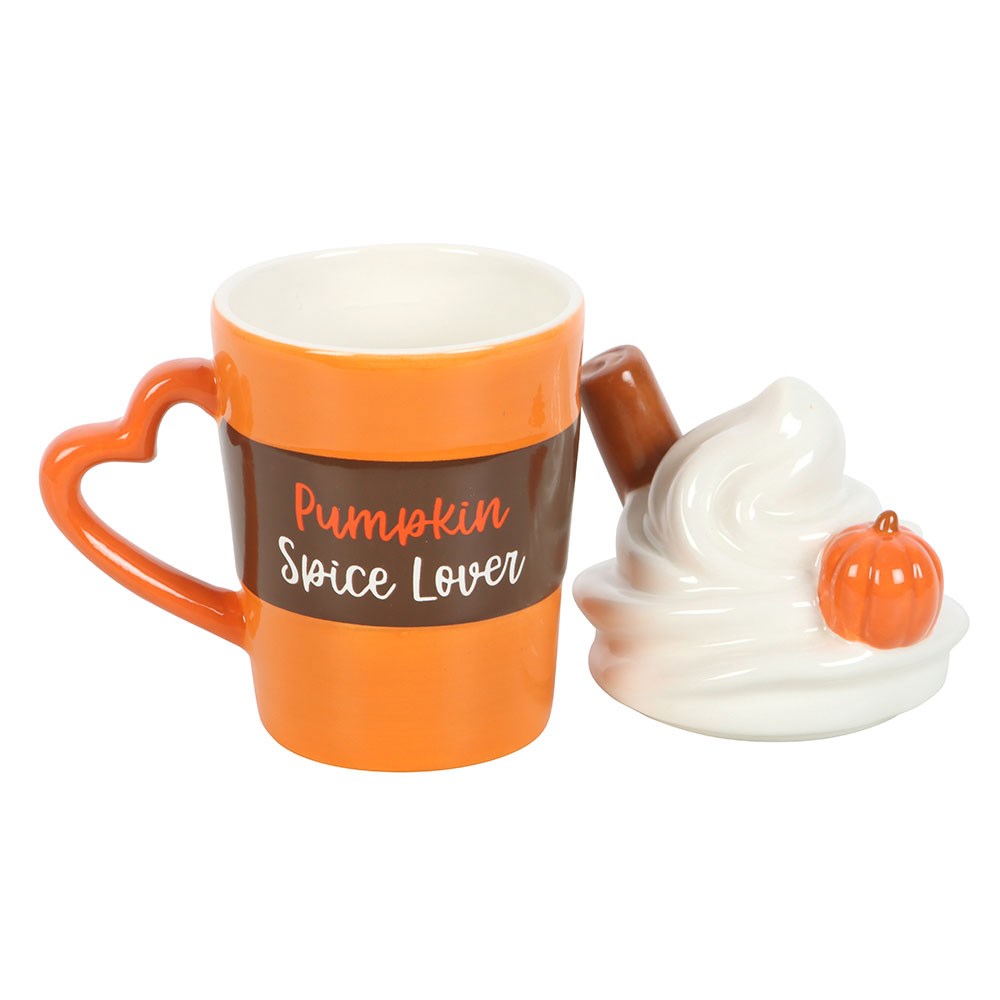 Kultiger Pumpkin Spice Latte Becher mit Deckel Halloween