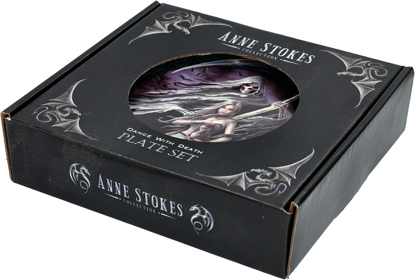 Dekoteller Set Anne Stokes 4 Stück "Dance with Dead" 18 cm