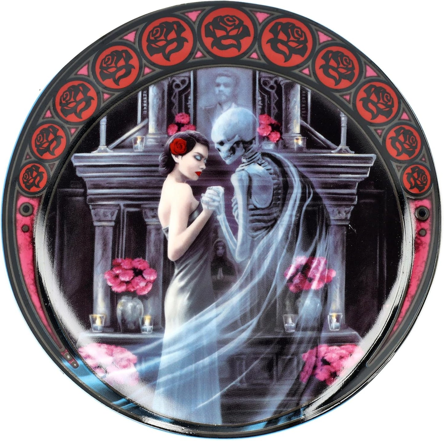 Dekoteller Set Anne Stokes 4 Stück "Dance with Dead" 18 cm