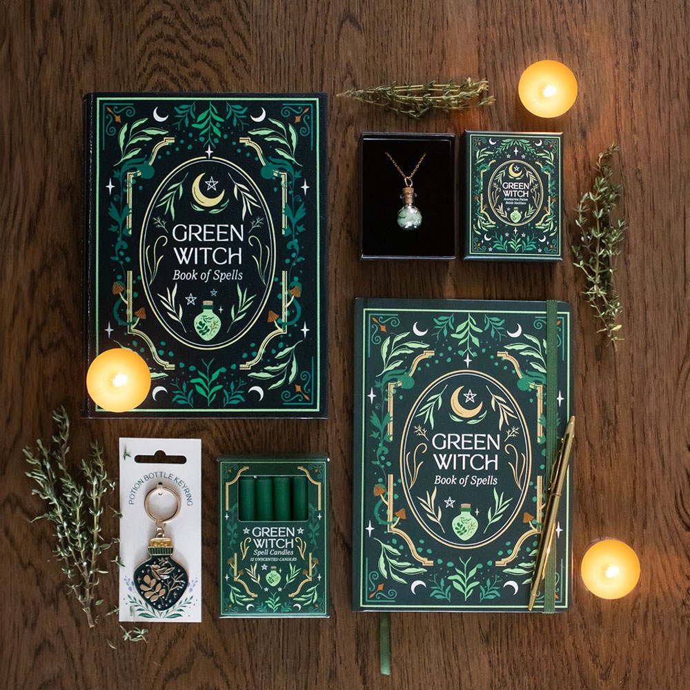Hexen Tagebuch „Green Witch“ A5-Notizbuch