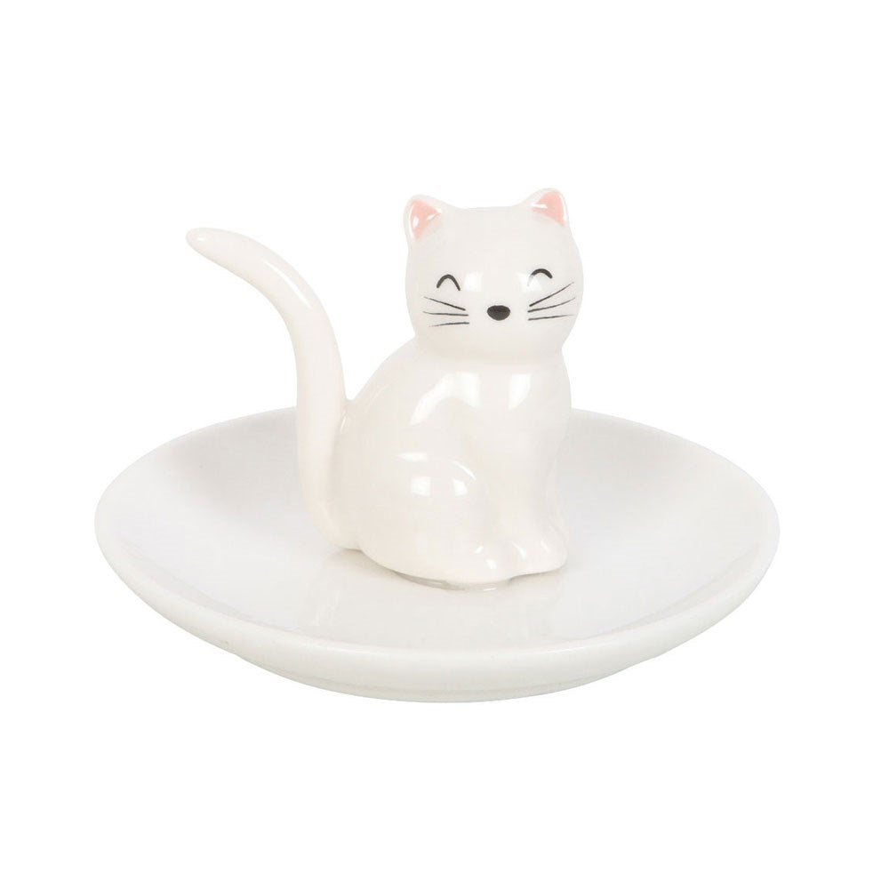 Sweet Schmuckschale weiße Katze Wohnaccessoires
