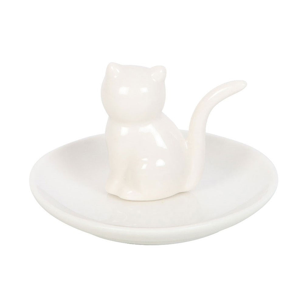 Sweet Schmuckschale weiße Katze Wohnaccessoires