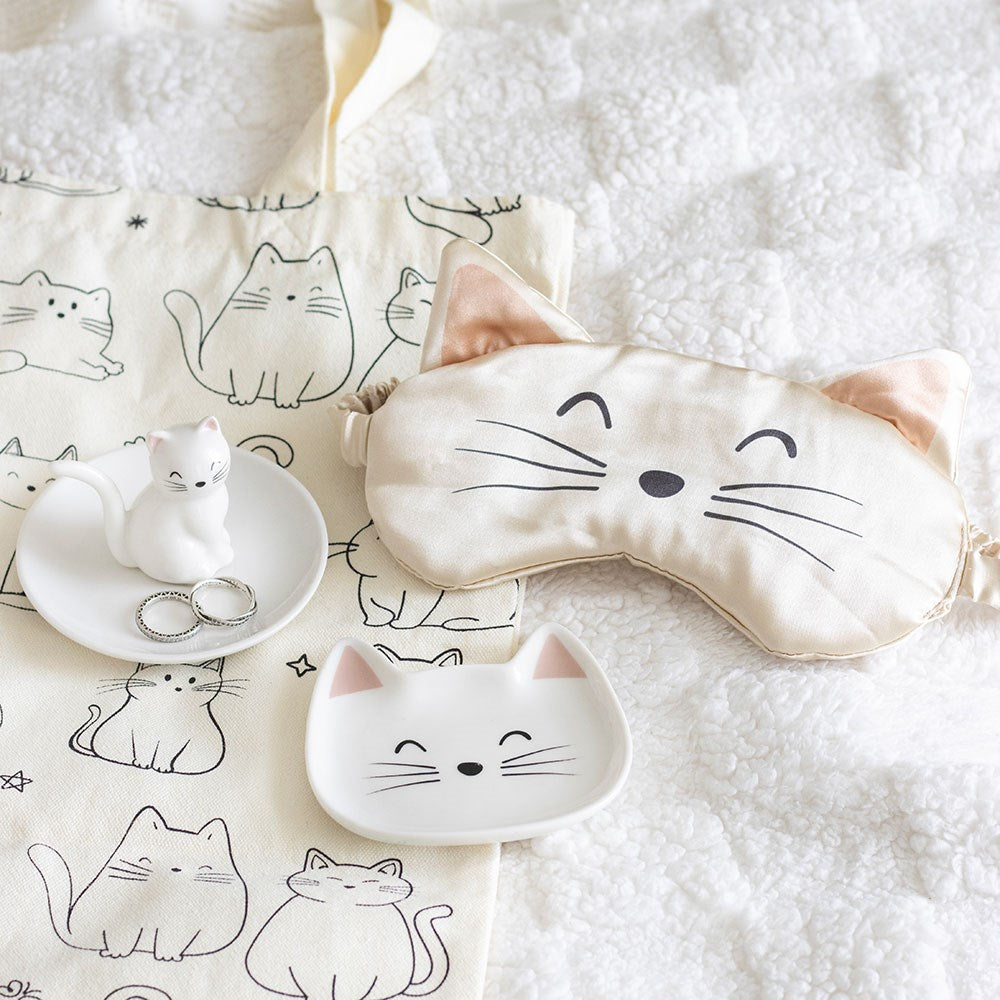 Sweet Schmuckschale weiße Katze Wohnaccessoires