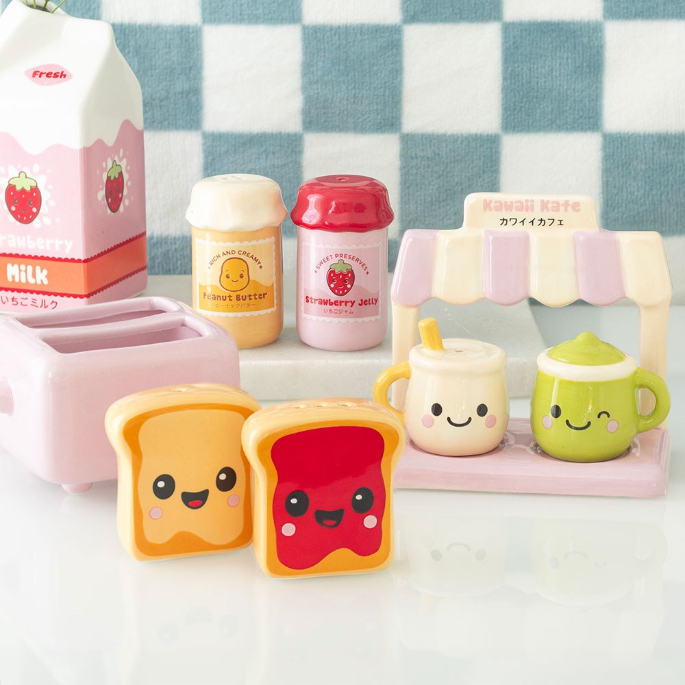 Peanut Butter and Jelly Salz- und Pfefferstreuer Set Kawaii