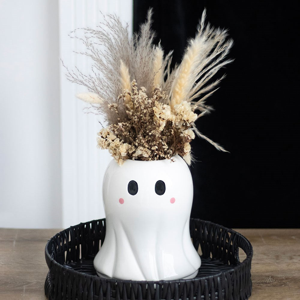 Süße Geister Vase Blumen Halloween Geschenkidee 18 cm