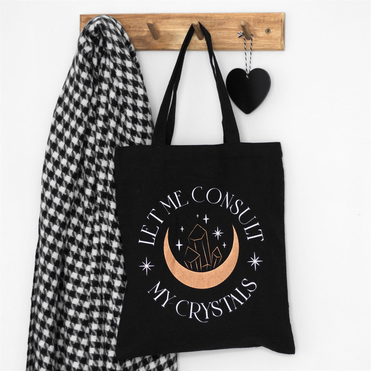Gothic Stofftasche "Let me consult my crystals"