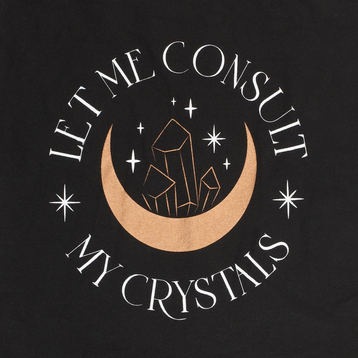Gothic Stofftasche "Let me consult my crystals"