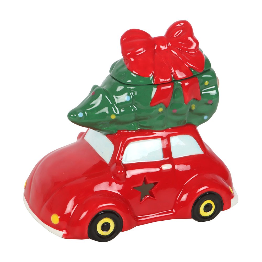 3D Weihnachten Ölbrenner in Form eines Autos mit Weihnachtsbaum