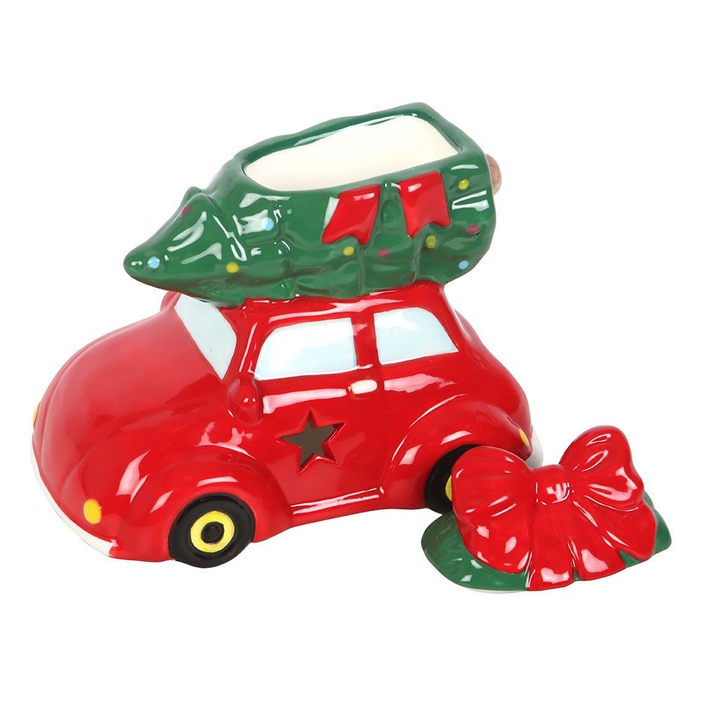 3D Weihnachten Ölbrenner in Form eines Autos mit Weihnachtsbaum