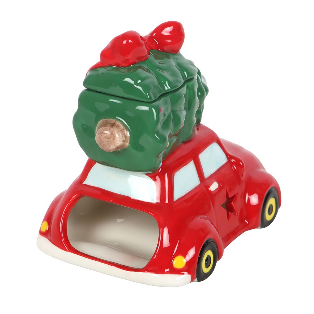 3D Weihnachten Ölbrenner in Form eines Autos mit Weihnachtsbaum