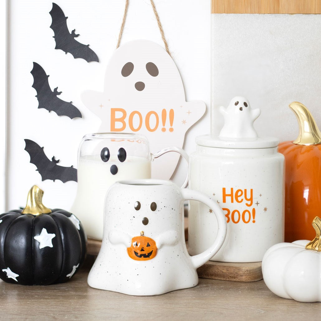 Süßer Geister Kürbis Vorratsdose Keksdose Halloween 17 cm