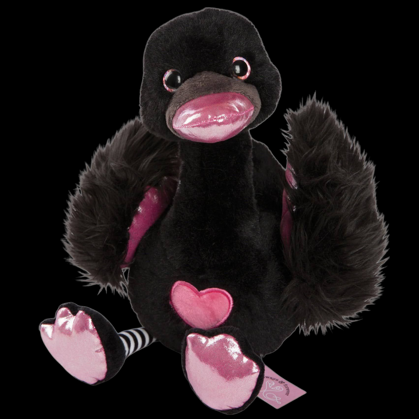 Nici Kuscheltier Love Classic Schwan in schwarz 35 cm