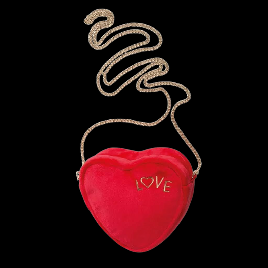 Schultertasche Love in Herzform Plüschtasche Nici