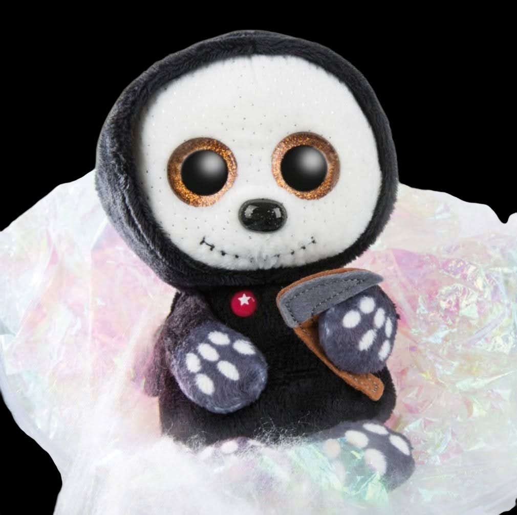 Glubschis Halloween Kuscheltier 15cm Sensenmann Sanito