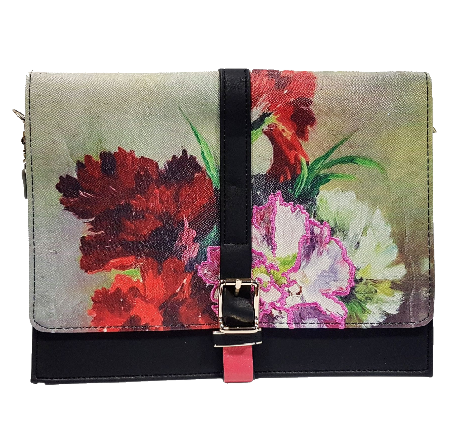 Vintage Tasche Blumen 3D