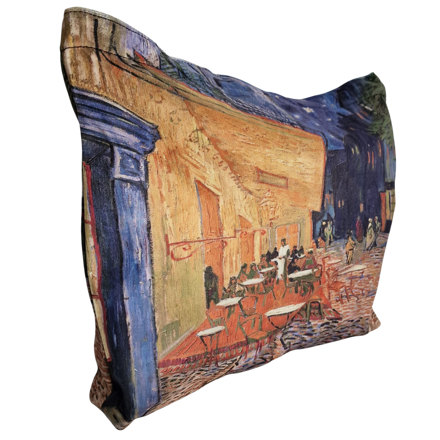 Künstler Einkaufstasche blau "van Gogh" "Nachtcafé" vintage