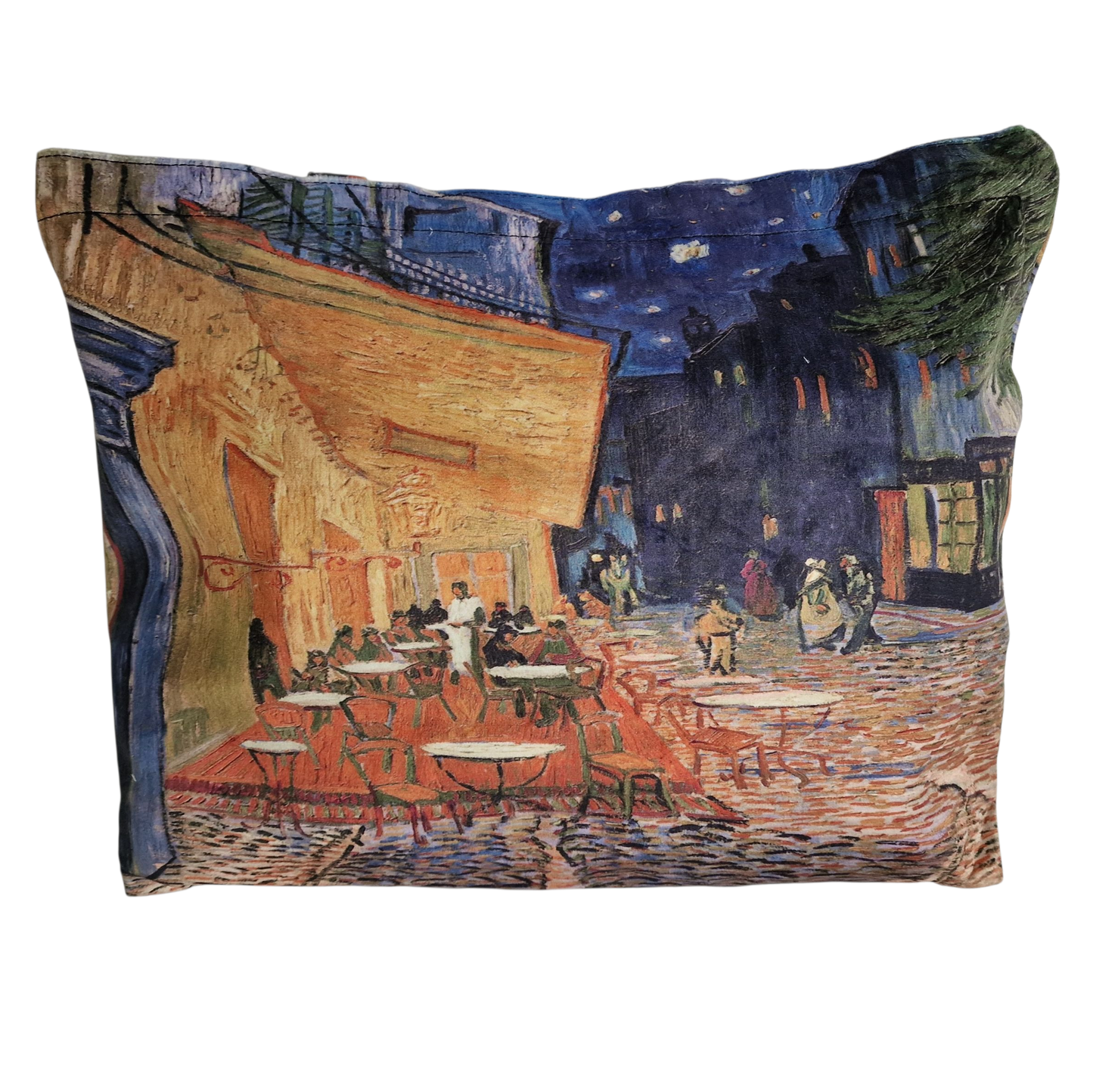 Künstler Einkaufstasche blau "van Gogh" "Nachtcafé" vintage