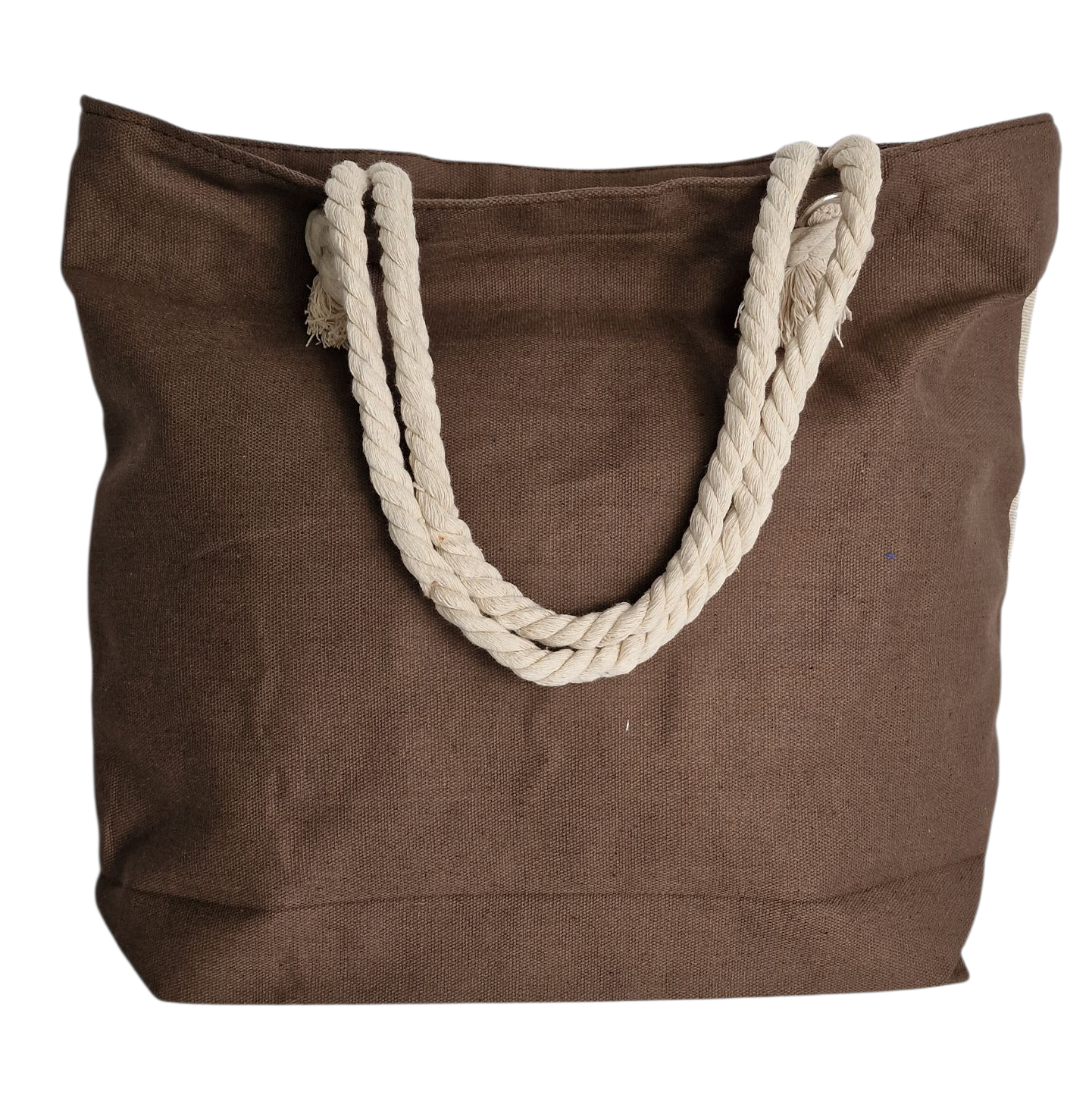 Jute Einkaufstasche Eulenpaar mit Kordeln