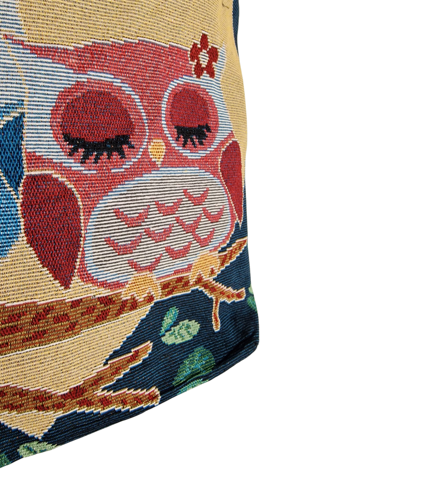 Jute Einkaufstasche Eule "Owls in Love" blau