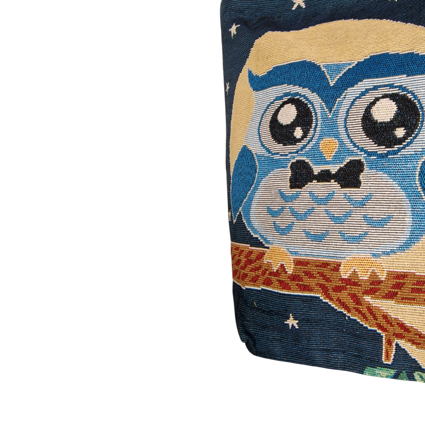 Jute Einkaufstasche Eule "Owls in Love" blau