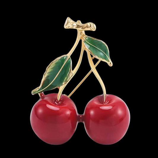 Dekorative Brosche Kirsche rockabilly Accessoires